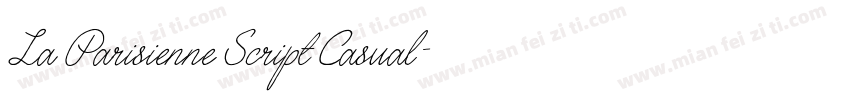 La Parisienne Script Casual字体转换